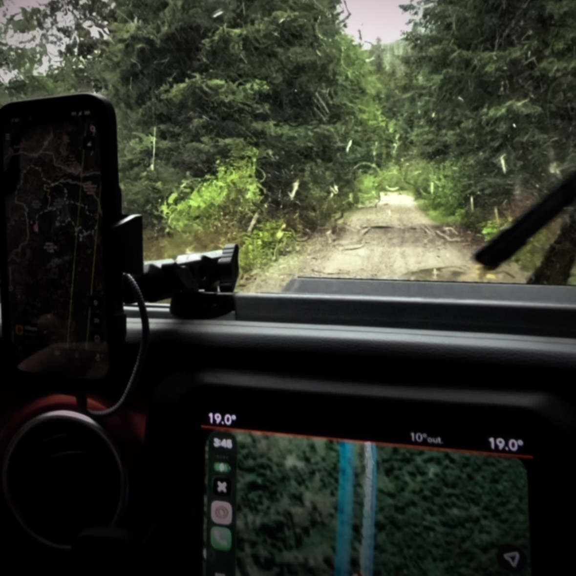 Old Railway Trail in the Rain